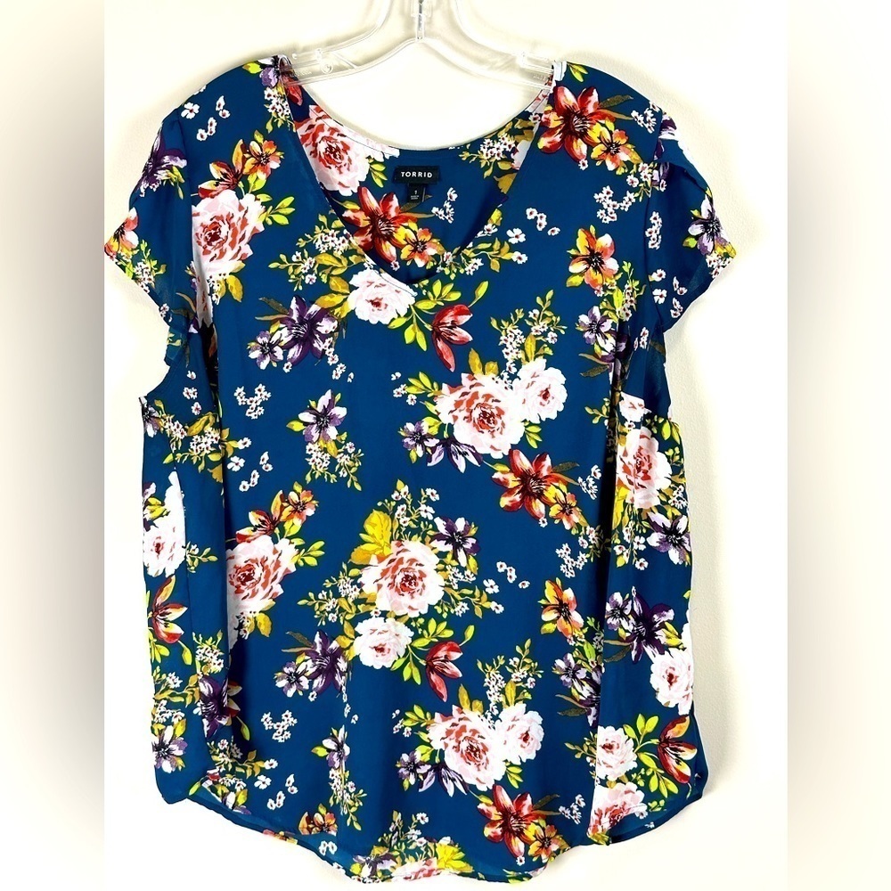 Women's Georgette Tulip Sleeve Blouse